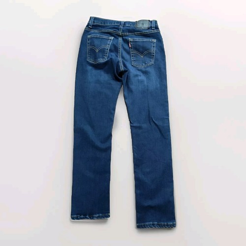 LEVIS 511 Jeans Youth 14 Reg 27x27 Slim Fit Blue Denim Pants Red Tab - Picture 2 of 4