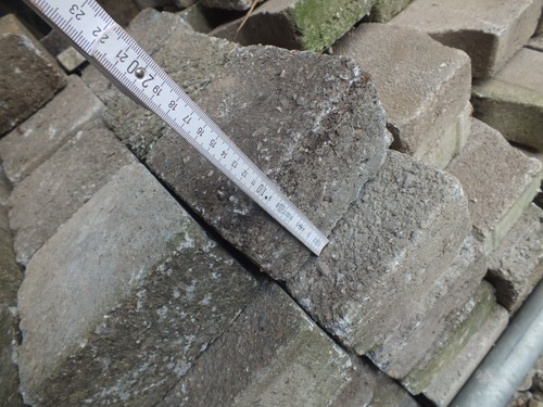 Alte beton Pflastersteine gebraucht 15x15x10 Sanierung Platten Pflaster Steine L - Bild 5 von 5