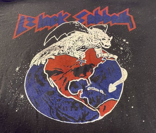 Camisa RARA De Colección Años 70/80 Black Sabbath 666 Calavera Esqueleto Ozzy Osbourne - Imagen 8 de 8
