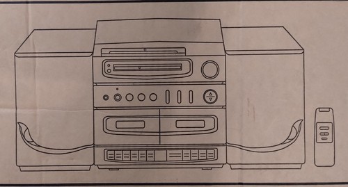 Electro Brand Compact Stereo System with Turntable and Speakers with Remote NIB - Picture 6 of 7