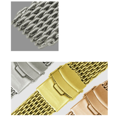 Cinturino orologio acciaio inox squalo 20 mm adatto a Breitlin spesso/pesante nuovo - Foto 7 di 12