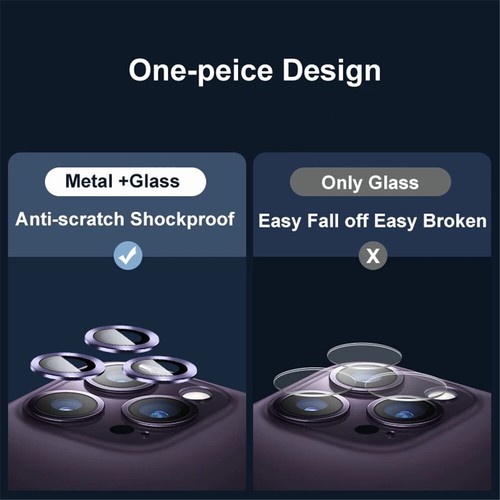 Kamera Linse Folie für iPhone 16 Pro Max 15 Plus 11 12 13 14 Pro Max HD Linse Glas - Bild 23 von 24