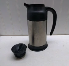 Service Ideas Stainless Steel Coffee Thermal Travel Bottle Carafe 24oz Decanter