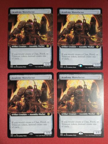 4X MTG Modern Horizons 2 Academy Manufactor Extended Art x4 all NM toploader
