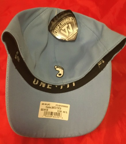 CAPPELLO NORD CAROLINA UNC TAR HEELS FLEX CAP HAT MEDIO/GRANDE $10 SCONTO SALDI NUOVO - Foto 3 di 3