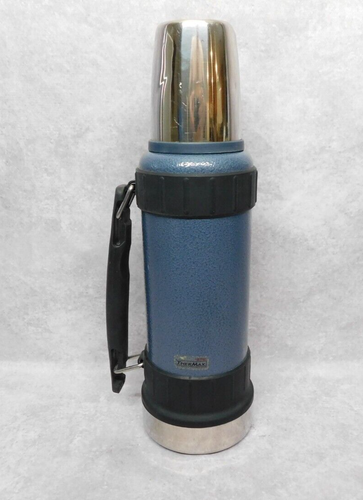Thermos 40oz Work Series Coffee Thermos Gun Metal Blue Max Insulation - Picture 3 of 4