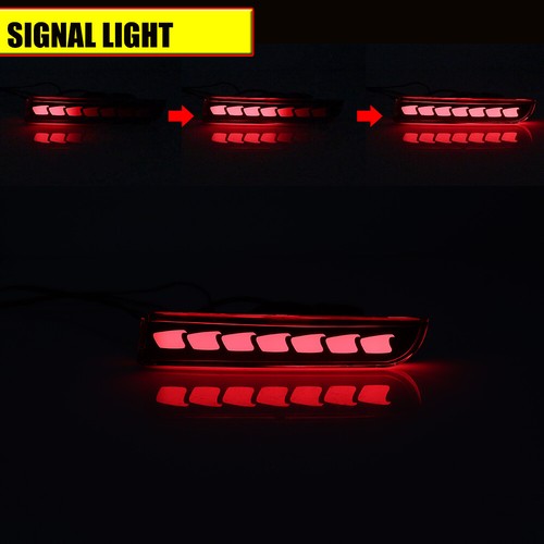 For Mitsubishi Lancer Evo Outlander Rear Bumper Reflector LED Brake Signal NEW - Bild 7 von 12