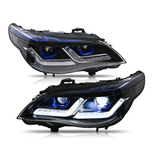 Pair LED Headlight For BMW 5 series E60 E61 2005-2010 Head Front Lamps Assembly - Picture 8 of 22