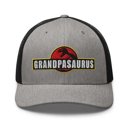 Best Grandpa Dinosaur Grandpasaurus Retro Trucker Hat - Picture 50 of 80