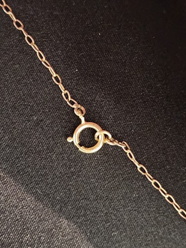 Antique 9ct Rose Gold Garnet & Seed Pearl Pendant On Chain. c1900. - Picture 12 of 16