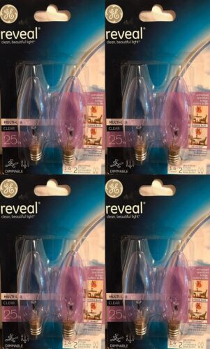 GE Reveal Bulb Soft White 25 W 135 Lumen E12 Candelabra Base 8 Bulbs - Picture 2 of 4