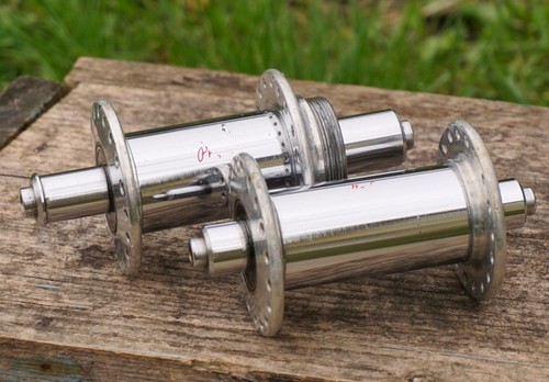Vintage Phil Wood Hubs 36H 120 Low Flange Old School Bike 1970s Hubset BMX MTB