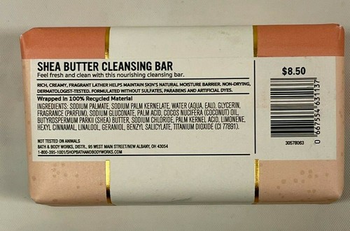 LOT Of 2 Bath & Body Works Sunkissed Shea Butter Cleansing Body Bar Soap 5 oz - Picture 3 of 6