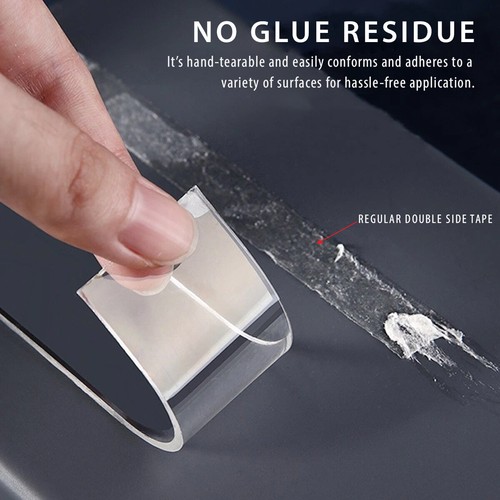 2 PCS Nano Double Sided Tape Heavy Duty Strong Stick Mounting Gel tape Poster - Picture 5 of 22