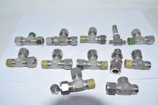Mixed Lot of 12 NEW Hoke Gyrolok & Others 3-Way Tee Fittings