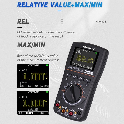 ET828Pro Intelligent Graphical Digital Oscilloscope Multimeter Screen 1MHz - Picture 3 of 10