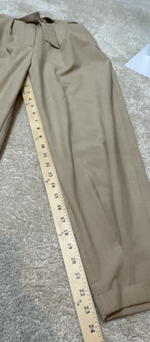 ASOS Bershka Balloon Fit Tailored Pants Tan Beige SZ 4 pants 26 waist - Picture 7 of 15