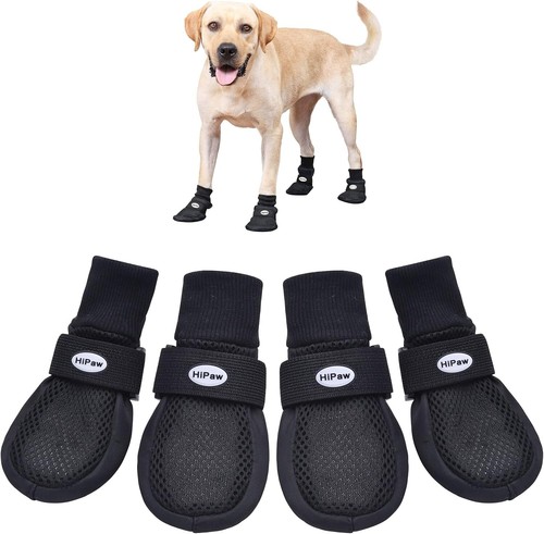Comfortable & Breathable Dog Booties - 4 Count Paw Protectors for Indoor/Outdoor - Picture 3 of 8