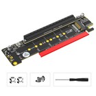 Dual NVMe PCIe Adapter, PCIe 4.0 X16 to Dual NVMe and 1x More PCIe x16 Adapter