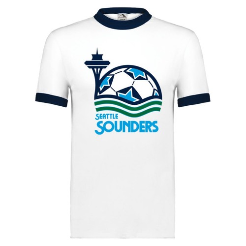 Seattle Sounders Ringer T-shirt | NASL Soccer Team - Picture 1 of 3