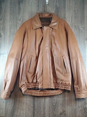 Vintage Bally Brown Leather Bomber Jacket Size 40 Medium M Vintage Bally Brown Leather Bomber Jacket Size 40 Medium M