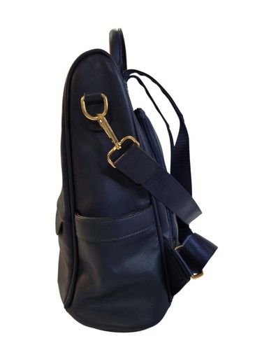 CHERUTY Azul Marino Mochila Cartera Nylon Moda Informal Ligero Viaje - Imagen 4 de 6