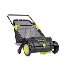 Earthwise LSW70021 21" Leaf & Grass Lawn Sweeper - Black