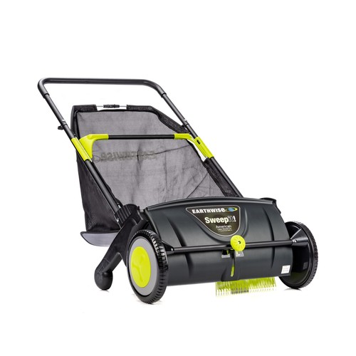 Earthwise LSW70021 21" Leaf & Grass Lawn Sweeper - Black - Picture 1 of 11