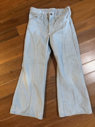 JEANS VINTAGE ANNI 70 RAGAZZA "SUPER DENIM" DI JCPENNEYS TG 10 REG GAMBA SVASATA
