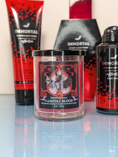 5 tlg Set IMMORTAL Herren Köln Bad Waschcreme Körperspray Vampir Blut Kerze - Bild 12 von 17