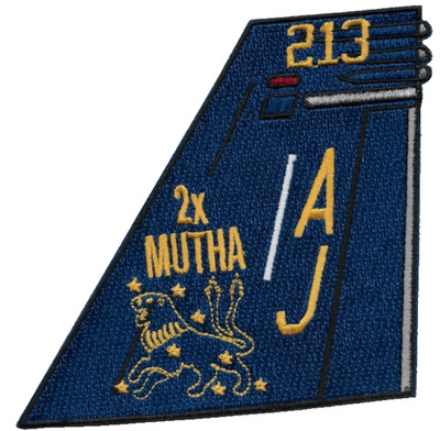 VFA-213 BLACKLIONS 2 x  MUTHA TAILFIN PATCH