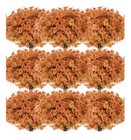 Zeyune 56 Bundles Fall Artificial Flowers Outdoors Fake Autumn Orange Plants
