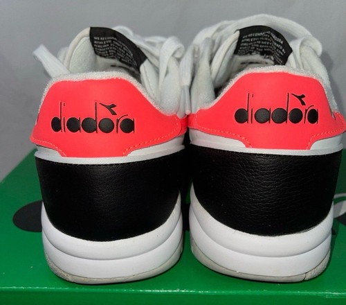 Diadora Maverick HOC Men’s Sneakers White Dark Red Size 8 - Picture 5 of 8