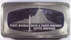 1971, Franklin Mint, First Metals B & TC, Butte, MT, 1000 Grains Silver Bar