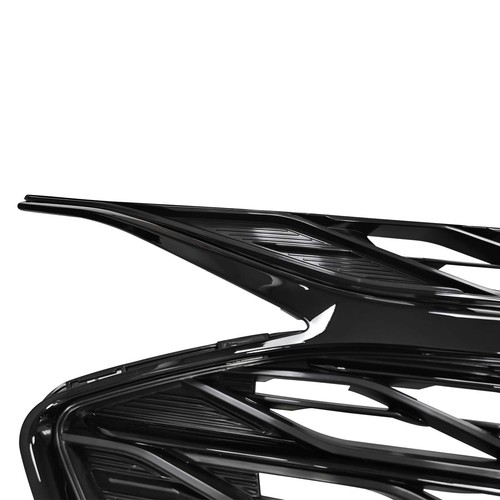 3PCS For Chevrolet Malibu 2019-2024 Glossy Black Front Upper Lower Grille W/Trim - Picture 16 of 21