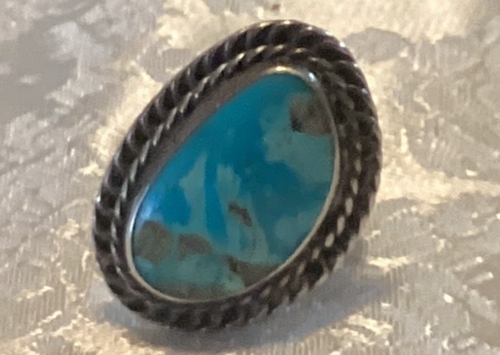 KLEINER DAMENRING TÜRKIS STERLINGSILBER - Bild 8 von 8