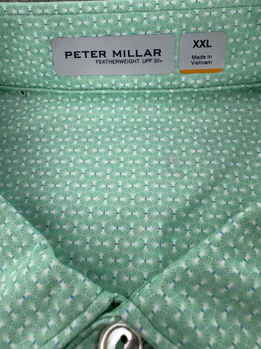 Peter Millar Poloshirt Herren 2XL grün Krone Sport federleicht Golf MS24EK92S - Bild 6 von 13