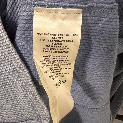 Camicia Henley We The Free blu waffle maglia manica lunga spalle scoperte extra large - Foto 4 di 7