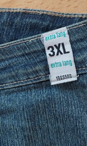 Damen Jeans "Queensize" Gr. 50/52 (3 XL) extralang blau - Bild 6 von 7