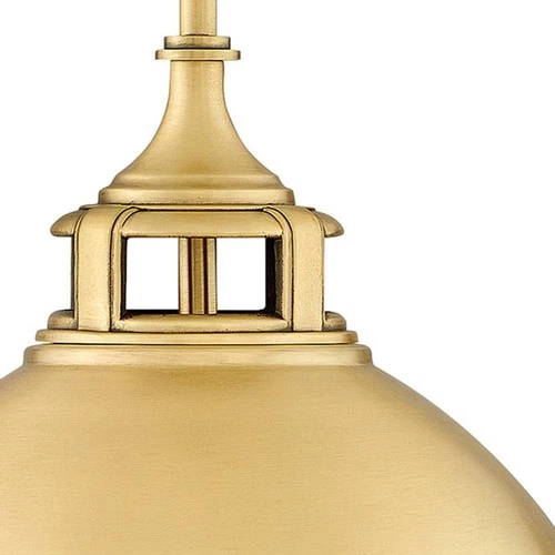 Hinkley Fletcher 13 1/2" Wide Satin Brass Pendant Light - Picture 8 of 10