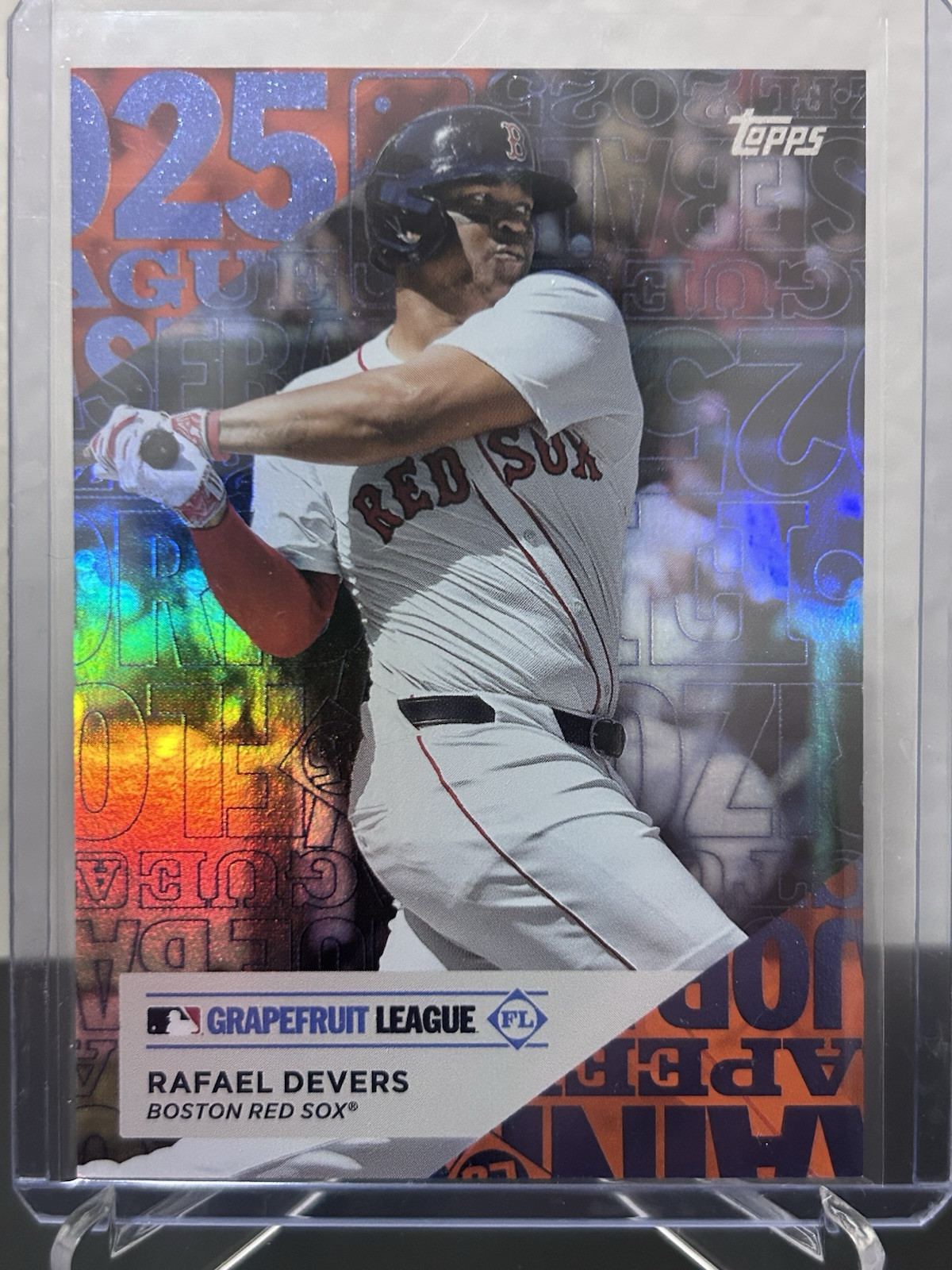 Topps 2025 Series 1 - Spring Training Orange Foil /25 #TG-21 Rafael Devers