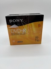 Sony DVD-R 20 Pack 120 Min 4.7 GB Recordable Blank Disc W/Jewel Case New Sealed