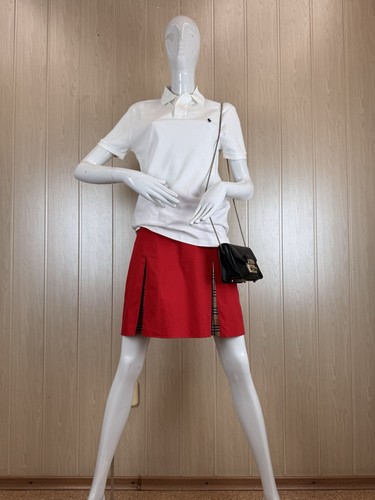 Burberry Golf Red Novacheck Print Skirt size 8 - Picture 14 of 16