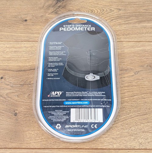 Sportline Step and Distance Pedometer 340 Step Counting New - Picture 2 of 3