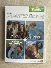 Turner Classic films collection Lassie, Flipper, Mr Limpet, National Velvet