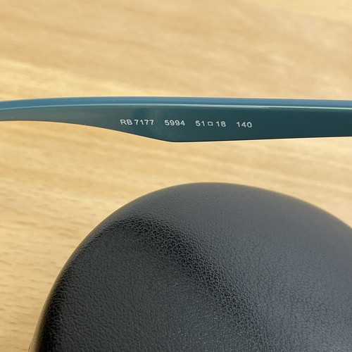 Ray Ban RB 7177 5994 / 51-18-140 Clear Teal Brille Brillengestell nur Rx Etui - Bild 5 von 11
