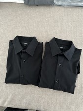 Men  s Slim Express 1MX stretch cotton dress shirt - Medium - black