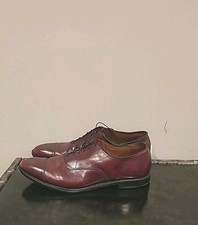 Allen Edmonds Park Avenue 5875 Burgundy Cap Toe Merlot Dress Shoes Mens Sz 15