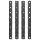 4 Stück flache, gerade Klammern, Reparaturplatten, gerade Klammern
