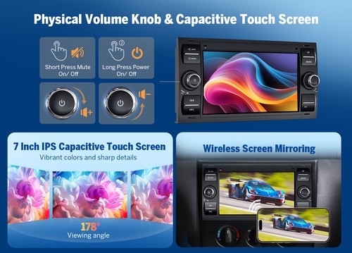 CAM+DVR+DAB+Eonon FDX7 7"IPS Android Auto 14 Autoradio GPS Navi CarPlay Für Ford - Bild 8 von 20